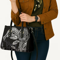 Hawaiian Reef Triggerfish Leather Bag Polynesian Art with Tribal Humuhumunukunukuapua'a LT03 - Polynesian Pride