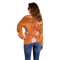 International Day for the Elimination of Violence Against Women Off Shoulder Sweater Polynesian Pattern LT03 - Polynesian Pride