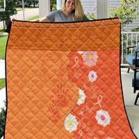 International Day for the Elimination of Violence Against Women Quilt Polynesian Pattern LT03 Orange - Polynesian Pride