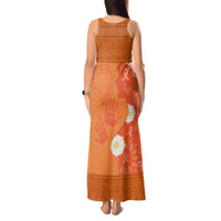 International Day for the Elimination of Violence Against Women Tank Maxi Dress Polynesian Pattern