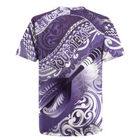 Personalised New Zealand Aotearoa Darts Masters Rugby Jersey Maori Art Tattoo with Tribal Dart Symbol Purple - Polynesian Pride