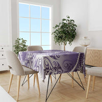 Personalised New Zealand Aotearoa Darts Masters Tablecloth Maori Art Tattoo with Tribal Dart Symbol Purple - Polynesian Pride