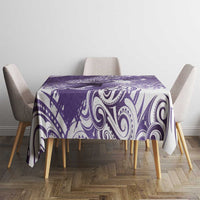Personalised New Zealand Aotearoa Darts Masters Tablecloth Maori Art Tattoo with Tribal Dart Symbol Purple - Polynesian Pride