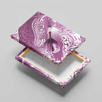 Personalised New Zealand Aotearoa Darts Masters Canvas Wall Art Maori Art Tattoo with Tribal Dart Symbol Pink - Polynesian Pride