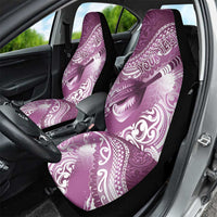 Personalised New Zealand Aotearoa Darts Masters Car Seat Cover Maori Art Tattoo with Tribal Dart Symbol Pink - Polynesian Pride
