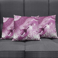 Personalised New Zealand Aotearoa Darts Masters Pillow Cover Maori Art Tattoo with Tribal Dart Symbol Pink - Polynesian Pride