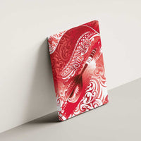 Personalised New Zealand Aotearoa Darts Masters Canvas Wall Art Maori Art Tattoo with Tribal Dart Symbol Red - Polynesian Pride