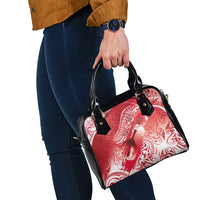 Personalised New Zealand Aotearoa Darts Masters Shoulder Handbag Maori Art Tattoo with Tribal Dart Symbol Red - Polynesian Pride