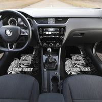 Custom New Zealand World Cup 2023 Car Mats Aotearoa Champion Rugby with Silver Fern Maori Ethnic Pattern LT03 - Polynesian Pride