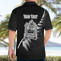 Custom New Zealand World Cup 2023 Hawaiian Shirt Aotearoa Champion Rugby with Silver Fern Maori Ethnic Pattern LT03 - Polynesian Pride