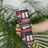 New Zealand Christmas Skinny Tumbler Maori Christmas Spirit - Meri Kirihimete LT03 - Polynesian Pride