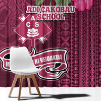 Fiji Adi Cakobau School Window Curtain Tropical Flower and Tapa Pattern LT03 - Polynesian Pride