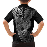 New Zealand Valentine Day Hawaiian Shirt Aotearoa Warrior and Woman Love Heart Silver Fern Koru LT03 - Polynesian Pride
