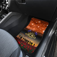 The Rising Sun Badge ANZAC Car Mats Last Post Field of Poppy Starry Night Style LT03 - Polynesian Pride