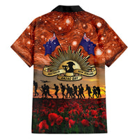 The Rising Sun Badge ANZAC Hawaiian Shirt Last Post Field of Poppy Starry Night Style LT03 - Polynesian Pride