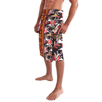 Pan-Pacific Festival Lavalava Hawaiian Tribal and Japanese Pattern Together Culture