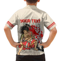 Personalised Pan-Pacific Festival Hawaiian Shirt Japanese Samurai with Hawaiian Pattern