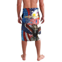 Philippines and United States Semiquincentennial Lavalava Eagle and National Flag Style