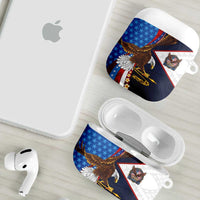 American Samoa and United States Semiquincentennial AirPods Case Bald Eagle with National Flag Style