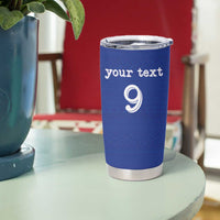 Custom Fijian Football Tumbler Cup Tapa Pattern and Shark Tribal