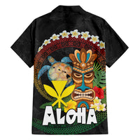Aloha Hawaii Family Matching Summer Maxi Dress and Hawaiian Shirt Kanaka Maoli with Polynesian Spiral Plumeria LT03 - Polynesian Pride