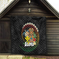 Aloha Hawaii Quilt Kanaka Maoli with Polynesian Spiral Plumeria