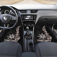 Tropical Hawaii and Philippines Car Mats Kanaka Maoli and Sun Badge Batok Tattoo Grayscale