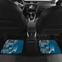 Samoan Siapo Art Tattoo Polynesian Pattern Car Mats Teal Color - Polynesian Pride