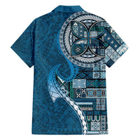 Samoan Siapo Art Tattoo Polynesian Pattern Hawaiian Shirt Teal Color - Polynesian Pride