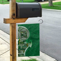 Samoan Siapo Art Tattoo Polynesian Pattern Garden Flag Green Color - Polynesian Pride