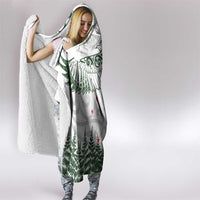 New Zealand Kea Bird Hooded Blanket Maori Tattoo and Silver Fern Green Color LT03 - Polynesian Pride