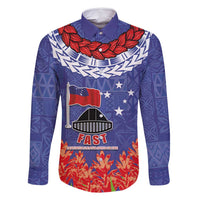 FAST Party Samoa Family Matching Summer Maxi Dress and Hawaiian Shirt Ula Fala Teuila Polynesian Tapa Pattern