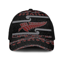 New Zealand Christmas Mesh Trucker Cap Meri Kirihimete Silver Fern Knit Style Red Color - Polynesian Pride