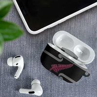 New Zealand Christmas AirPods Case Meri Kirihimete Silver Fern Knit Style Pink Color - Polynesian Pride