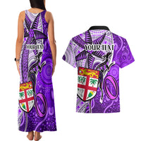 personalised-fiji-australia-rugby-couples-matching-tank-maxi-dress-and-hawaiian-shirt-kangaroo-and-palm-tree-purple-tapa-pattern-mix-aboriginal