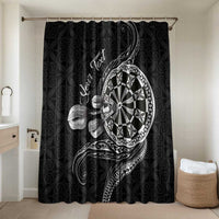 Personalised Niue Darts Masters Bathroom Set Tribal Hiapo Dartboard - Polynesian Pride