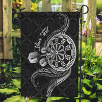 Personalised Niue Darts Masters Garden Flag Tribal Hiapo Dartboard - Polynesian Pride