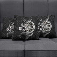 Personalised Niue Darts Masters Pillow Cover Tribal Hiapo Dartboard - Polynesian Pride