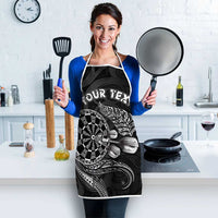 Personalised New Zealand Aotearoa Darts Masters Apron Tribal Silver Fern and Ta Moko Dartboard - Polynesian Pride