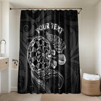 Personalised New Zealand Aotearoa Darts Masters Bathroom Set Tribal Silver Fern and Ta Moko Dartboard - Polynesian Pride