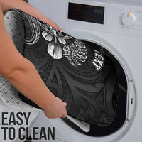 Personalised New Zealand Aotearoa Darts Masters Bathroom Set Tribal Silver Fern and Ta Moko Dartboard - Polynesian Pride