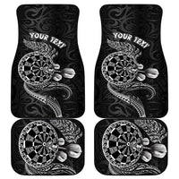 Personalised New Zealand Aotearoa Darts Masters Car Mats Tribal Silver Fern and Ta Moko Dartboard - Polynesian Pride