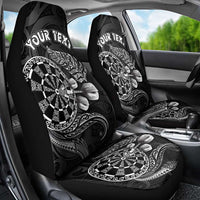 Personalised New Zealand Aotearoa Darts Masters Car Seat Cover Tribal Silver Fern and Ta Moko Dartboard - Polynesian Pride