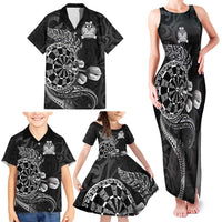 Personalised New Zealand Aotearoa Darts Masters Family Matching Tank Maxi Dress and Hawaiian Shirt Tribal Silver Fern and Ta Moko Dartboard - Polynesian Pride