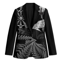 Personalised New Zealand Aotearoa Darts Masters Blazer Silver Fern and Maori Spirit - Polynesian Pride