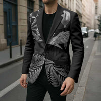 Personalised New Zealand Aotearoa Darts Masters Blazer Silver Fern and Maori Spirit - Polynesian Pride