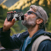 Personalised New Zealand Aotearoa Darts Masters 4 in 1 Can Cooler Tumbler Silver Fern and Maori Spirit - Polynesian Pride