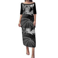 Personalised New Zealand Aotearoa Darts Masters Family Matching Puletasi and Hawaiian Shirt Silver Fern and Maori Spirit - Polynesian Pride