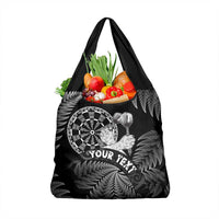 Personalised New Zealand Aotearoa Darts Masters Grocery Bag Silver Fern and Maori Spirit - Polynesian Pride