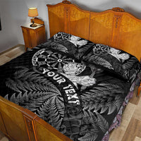 Personalised New Zealand Aotearoa Darts Masters Quilt Bed Set Silver Fern and Maori Spirit - Polynesian Pride